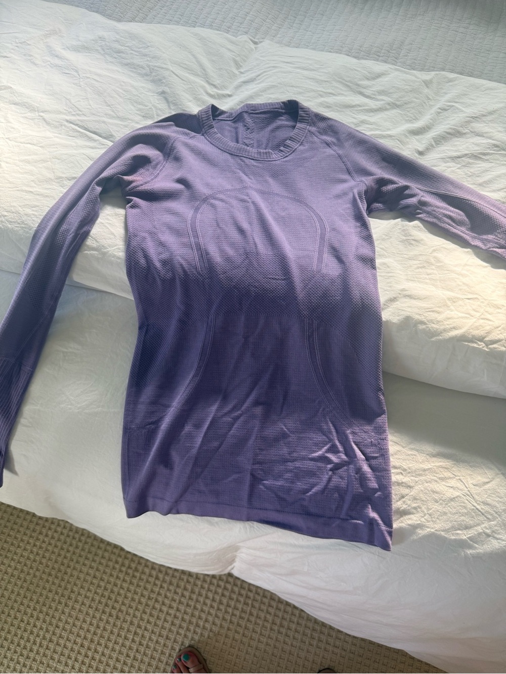 lululemon athletica Lavender Long-Sleeve Seamless Top
